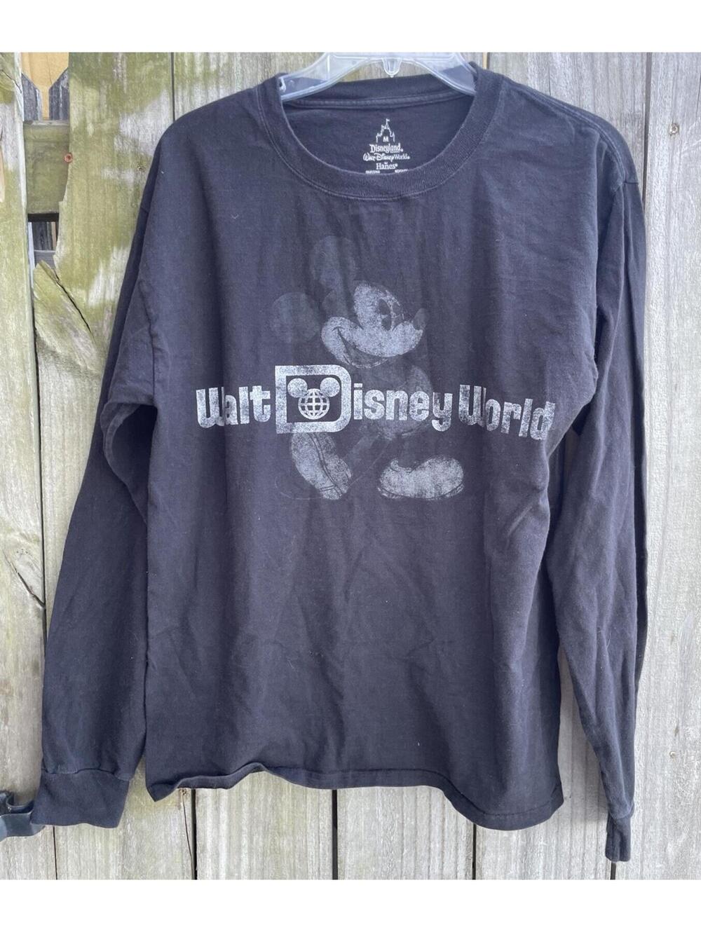 Walt Disney World Medium Long Sleeve Black Men’s Unisex T-Shirt